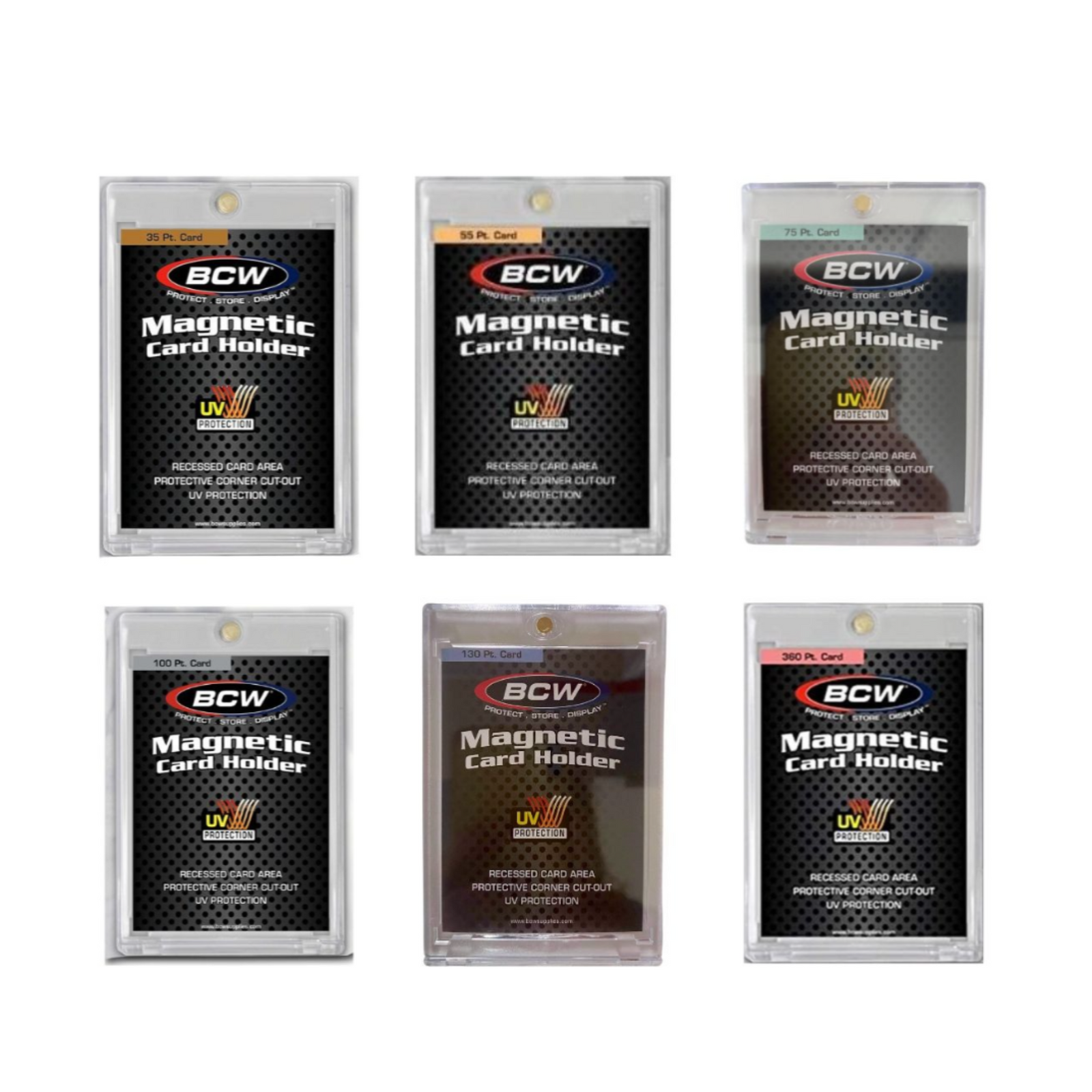 BCW Magnetic Card Holder - 35 PT/ 55PT/ 75PT/ 100PT/ 130PT/ 180PT/ 360PT (Loose 1 Pcs)-35PT-BCW Supplies-Ace Cards & Collectibles