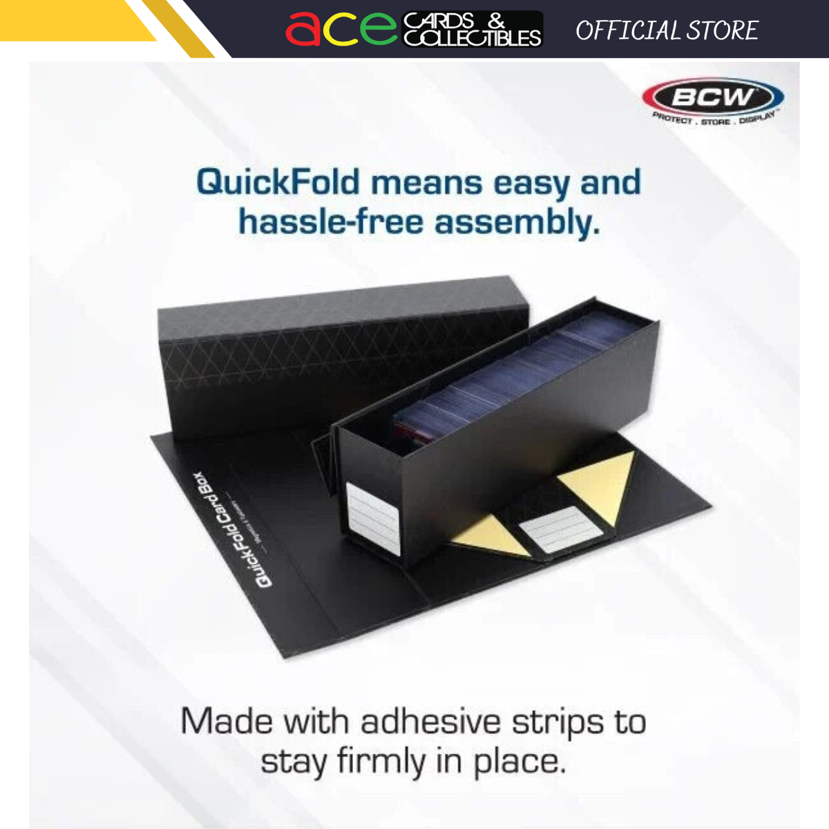 BCW Quick Fold Card Box (Fits Magnetics And Toploads)-BCW Supplies-Ace Cards & Collectibles
