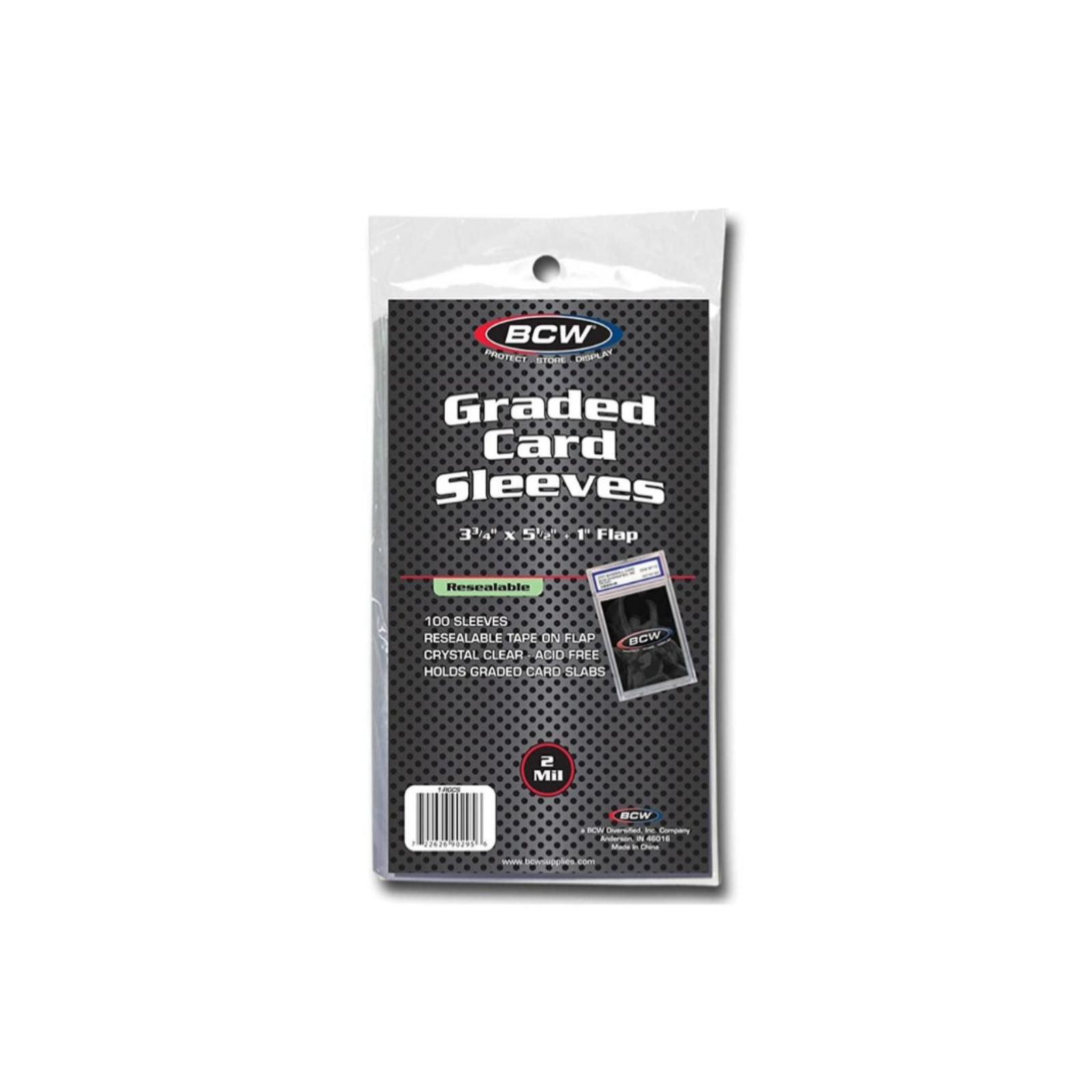BCW Resealable Graded Card Sleeves-BCW Supplies-Ace Cards & Collectibles