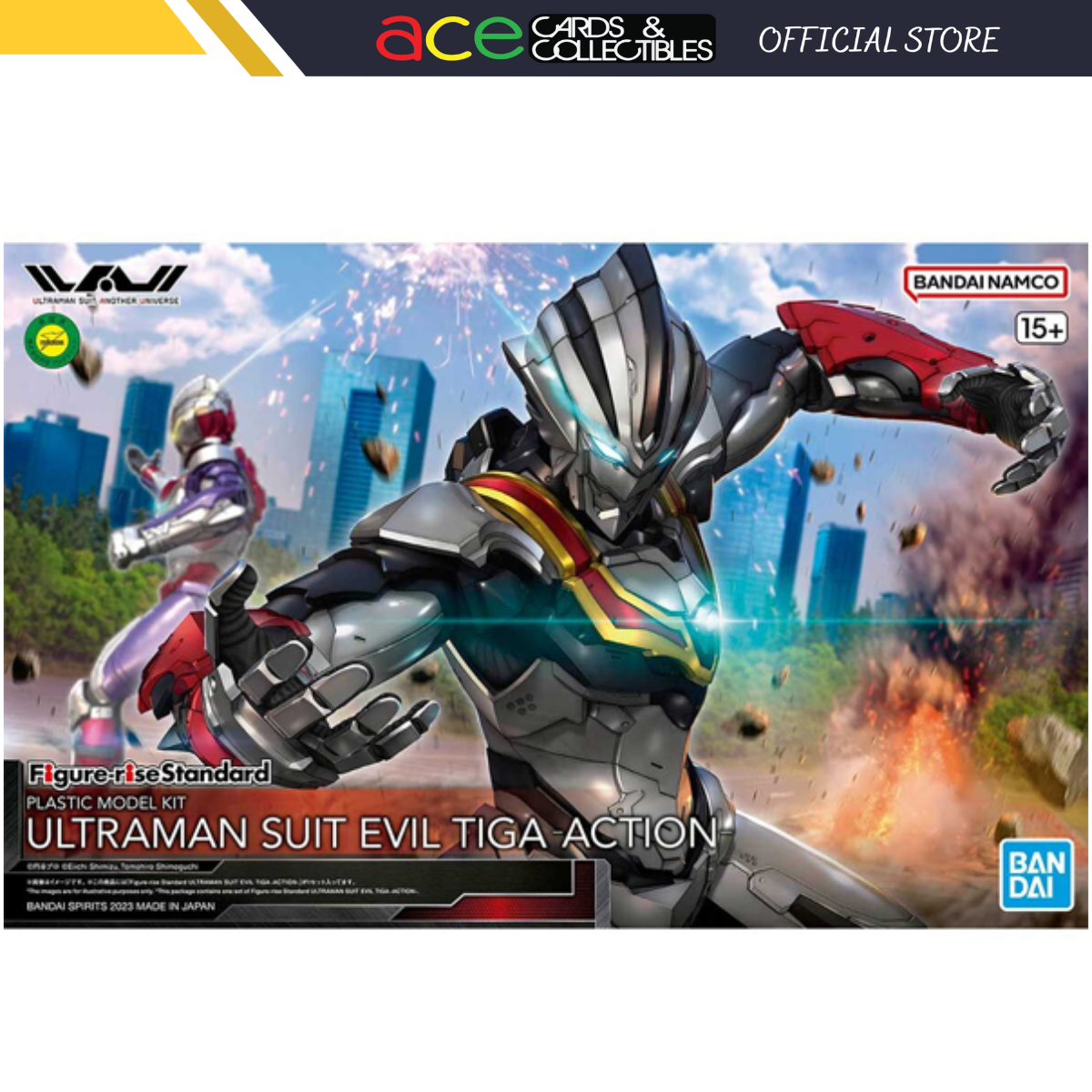 Figure Rise Standard Ultraman Suit Evil Tiga Action-Bandai-Ace Cards & Collectibles