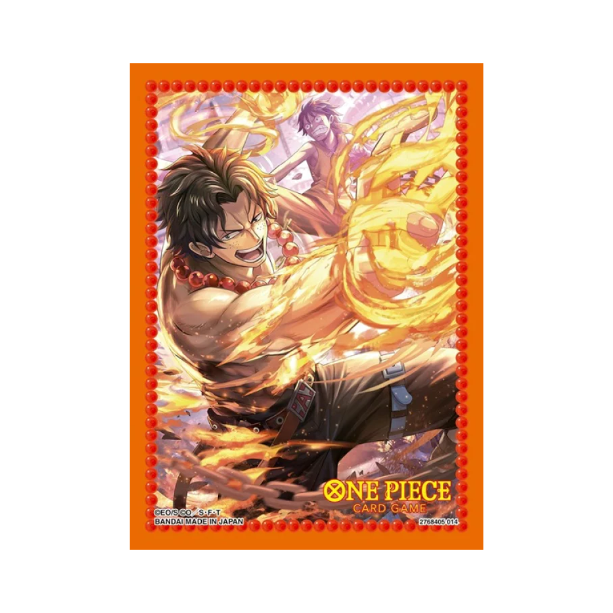 One Piece Card Game Official Deck Sleeves Vol.10-Portgas D. Ace-Bandai Namco-Ace Cards & Collectibles