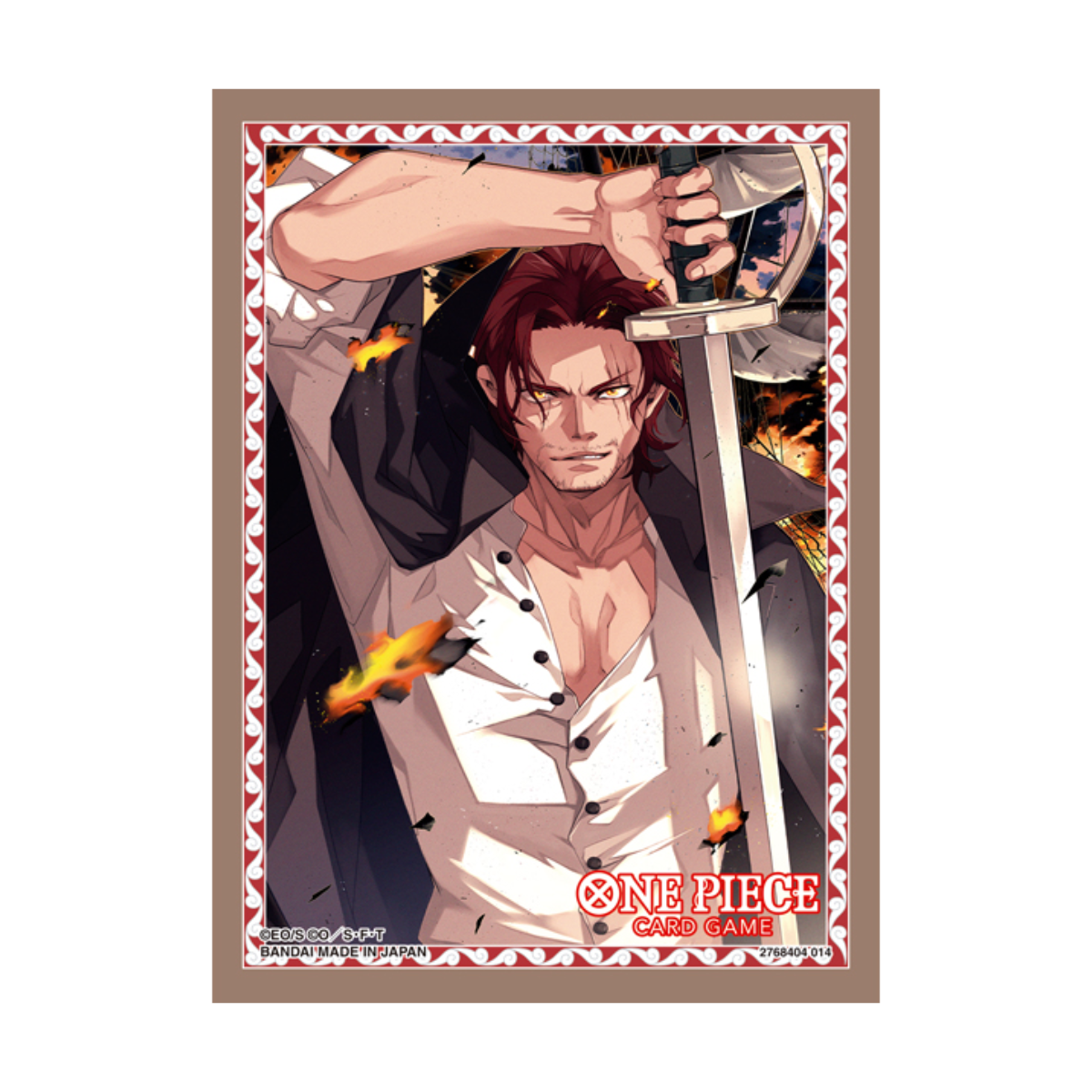 One Piece Card Game Official Deck Sleeves Vol.10-Shanks-Bandai Namco-Ace Cards & Collectibles
