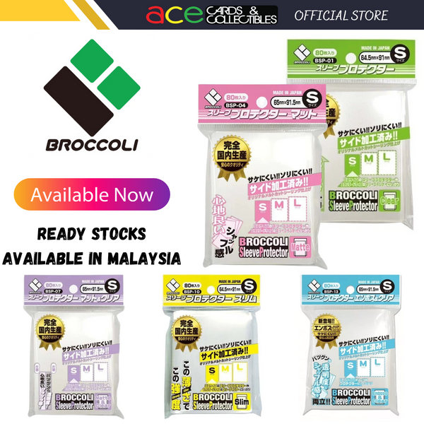 Broccoli BSP-03 Clear Card Sleeves L Size, 80 Character Protector, Made In Japan Anime Card Sleeves Broccoli BSP-03 Clear Card Sleeves L Size, 80 Character Protector, Made In Japan Anime Card Sleeves