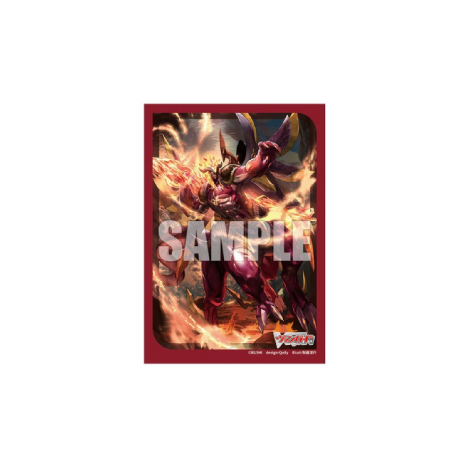 Bushiroad Sleeves Collection -Card Fight!! Vanguard- "Fiery Immolation Dragon, Khotiblaze" (Vol.714)-Bushiroad-Ace Cards & Collectibles