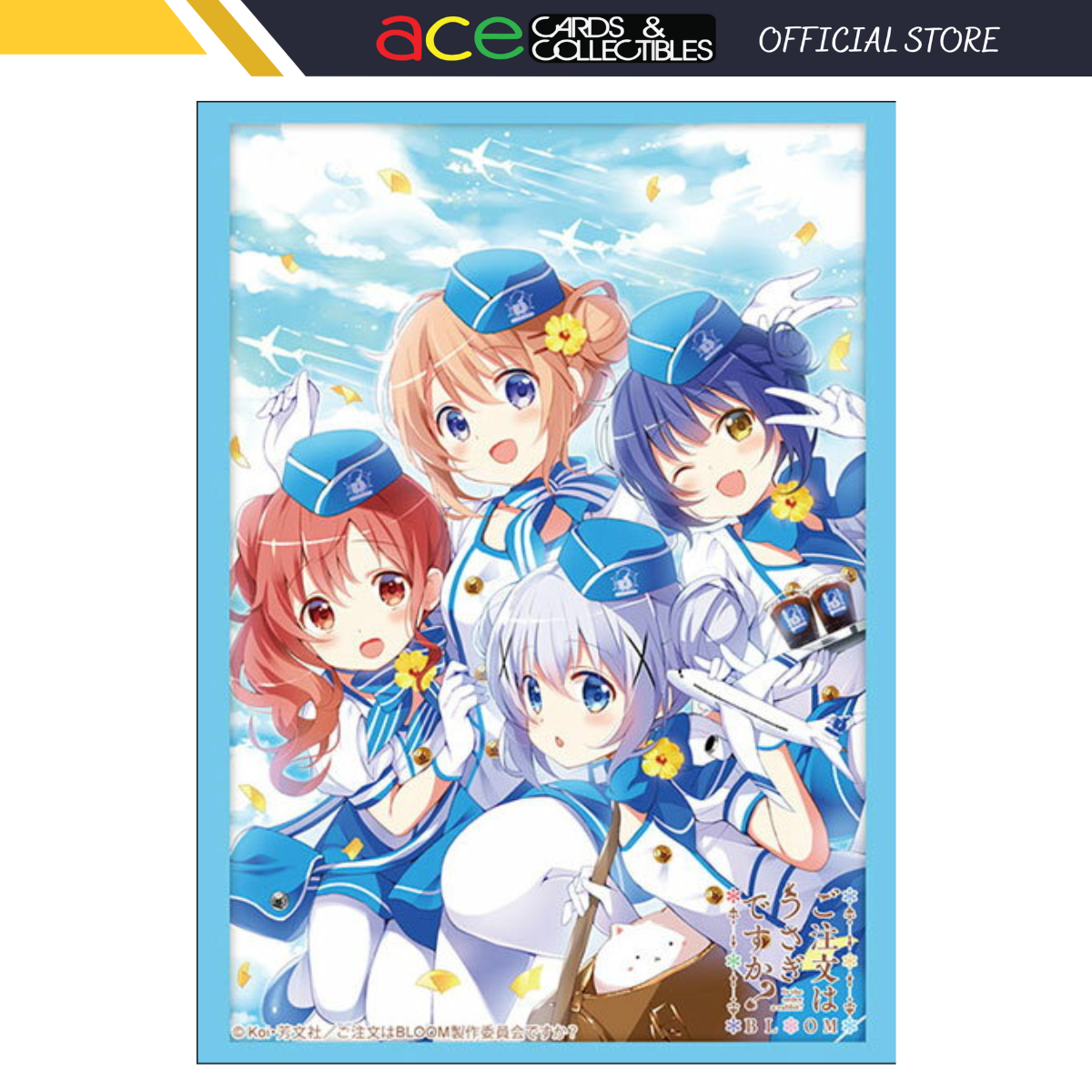 Bushiroad Sleeves Collection - Is The Order A Rabbit? Bloom "Cocoa & Chino & Maya & Megu" (Vol.3783)-Bushiroad-Ace Cards & Collectibles