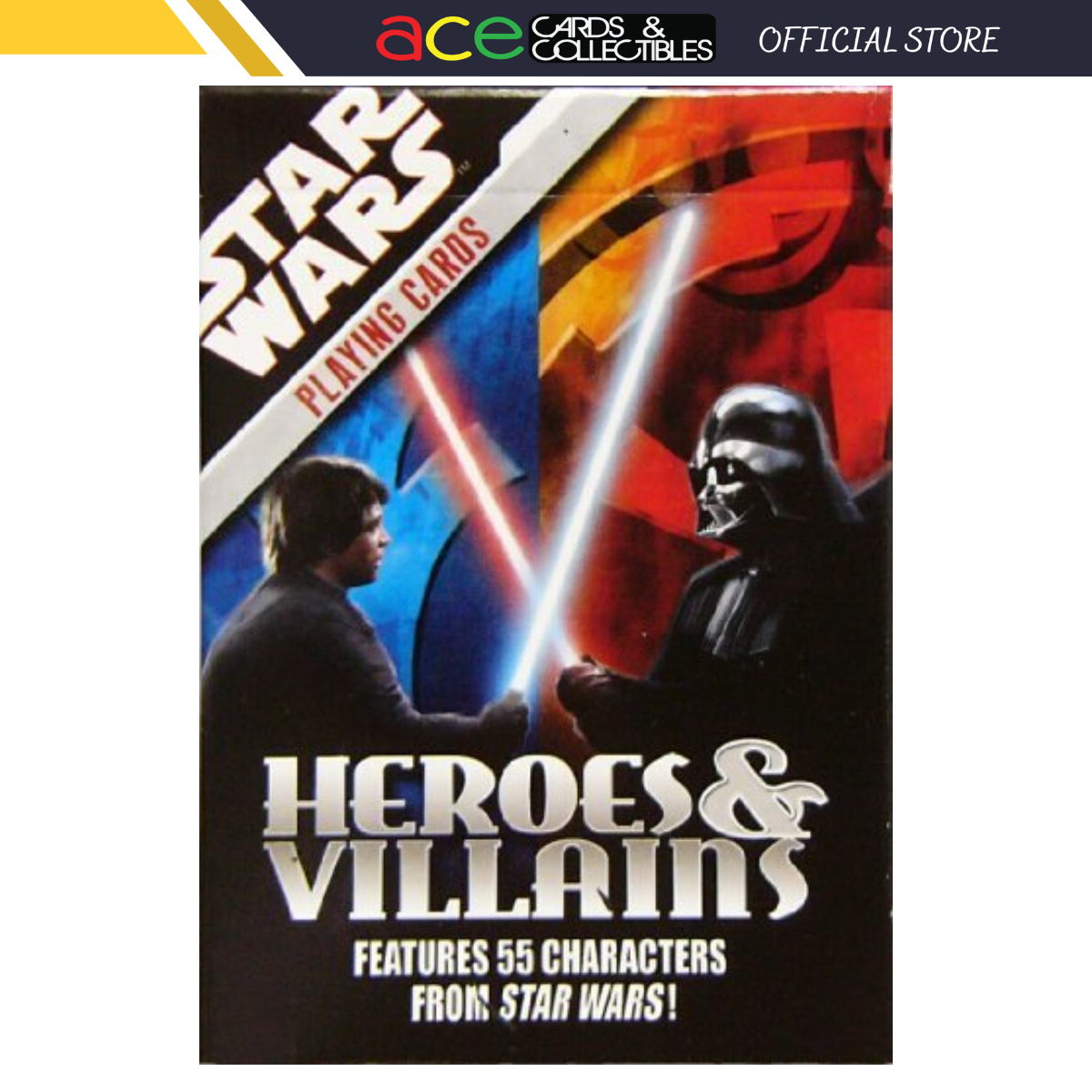 Star Wars Heroes & Villains Playing Cards-Cartamundi-Ace Cards & Collectibles