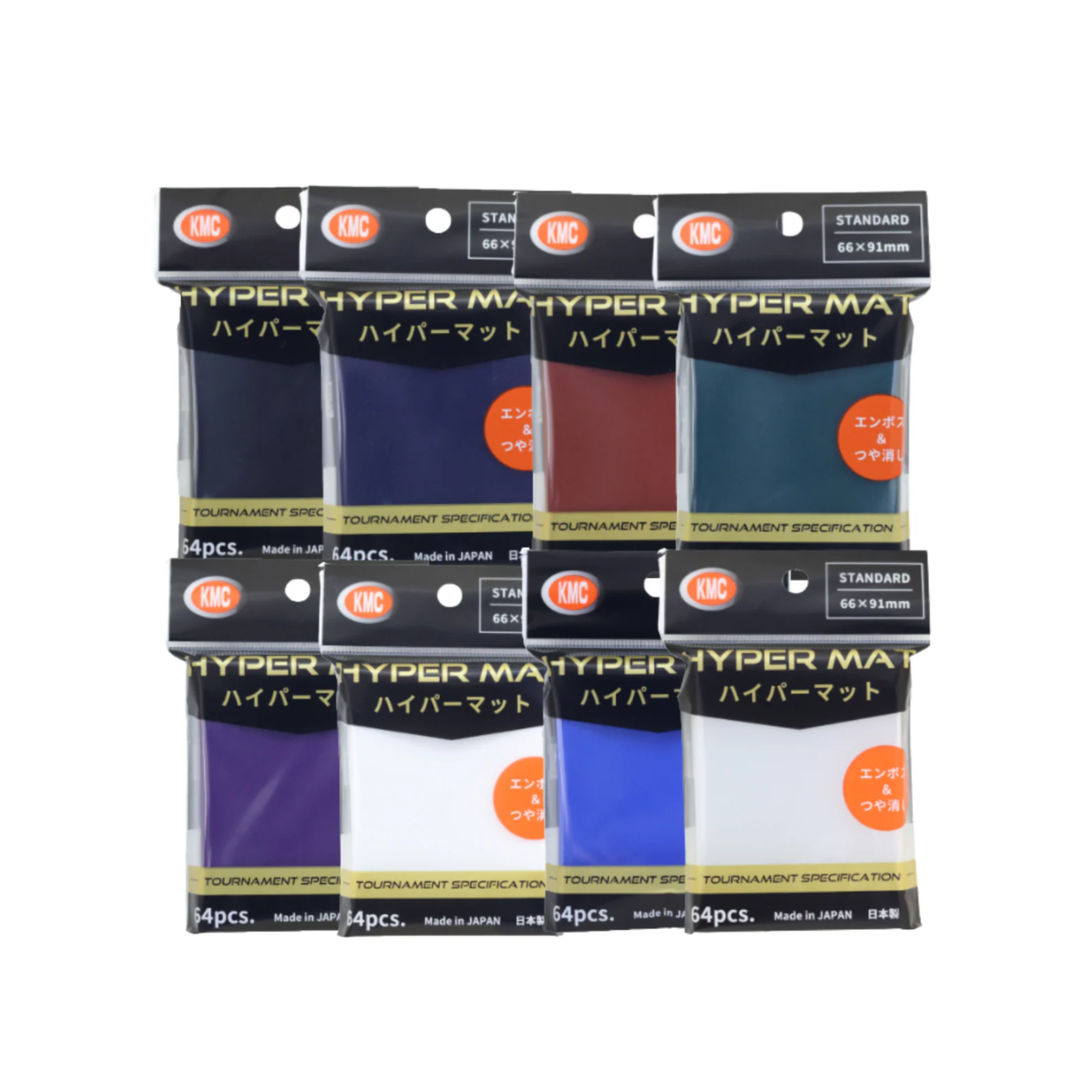 KMC Sleeve Card Barrier Standard Size "Hyper Mat" (New 2025)-Clear-KMC-Ace Cards & Collectibles