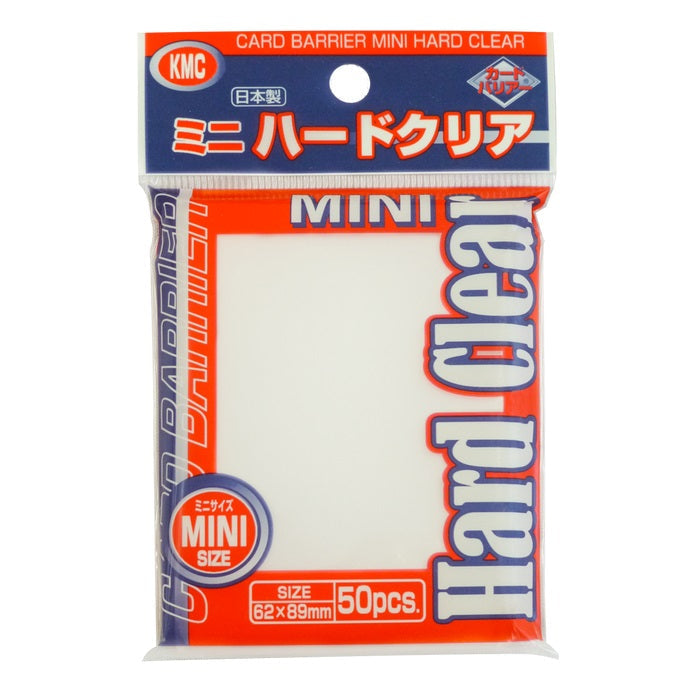 KMC Sleeve Clear Mini Size (Japanese Size ) - Perfect Fit / Hard Clear / Soft Clear-Mini Hard-KMC-Ace Cards &amp; Collectibles