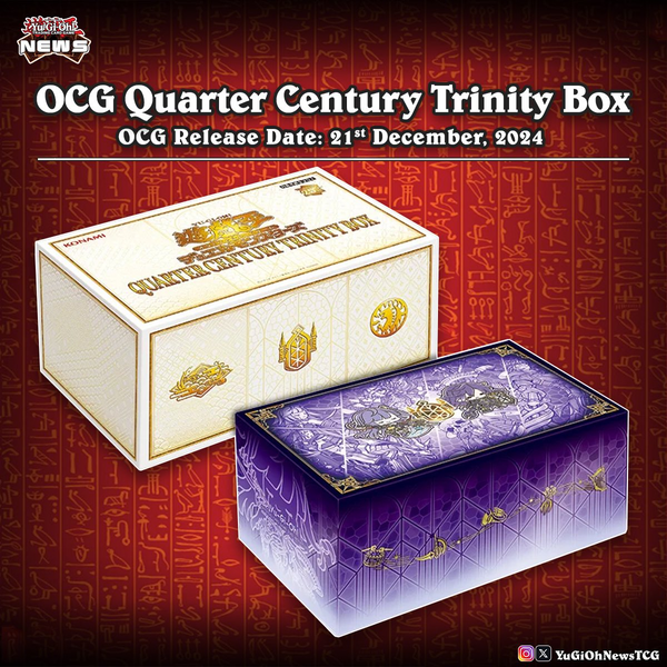 遊戯王OCG QUARTER CENTURY TRINITY BOX 11box Yu-Gi-Oh TCG: Quarter Century Trinity Box - Ace Cards Sdn Bhd