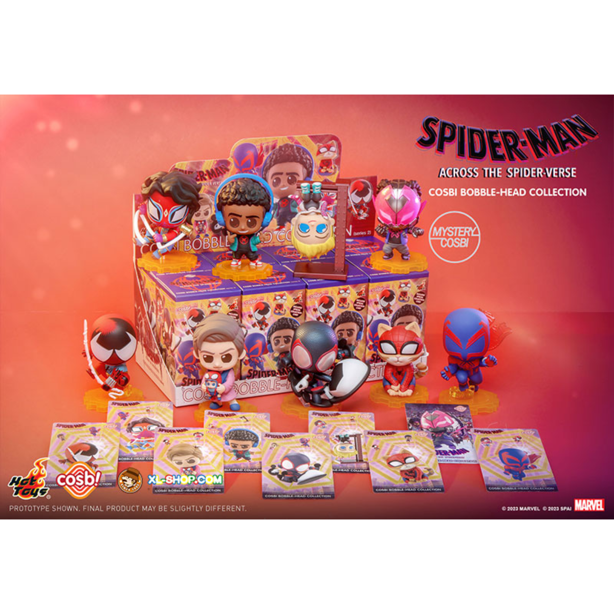 Spider-Man: Across The Spider-Verse Cosbi Bobble-Head Collection Series 2-Display Box (8pcs)-Marvel Comics-Ace Cards &amp; Collectibles