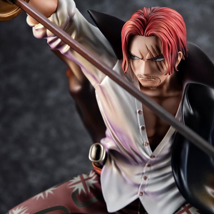 One Piece Portrait.Of.Pirates Figurine Red Hair "Shanks" (Playback Memories)-MegaHouse-Ace Cards & Collectibles