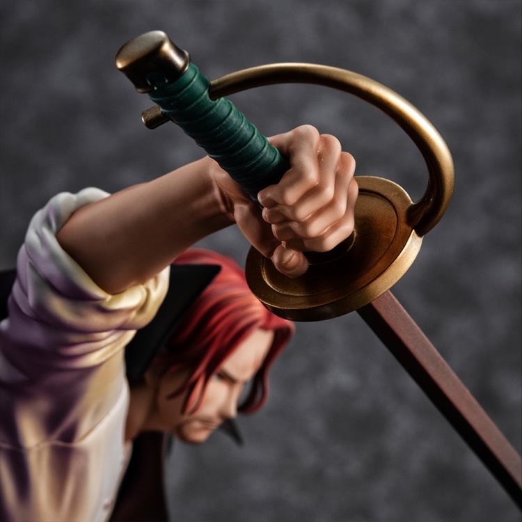 One Piece Portrait.Of.Pirates Figurine Red Hair "Shanks" (Playback Memories)-MegaHouse-Ace Cards & Collectibles