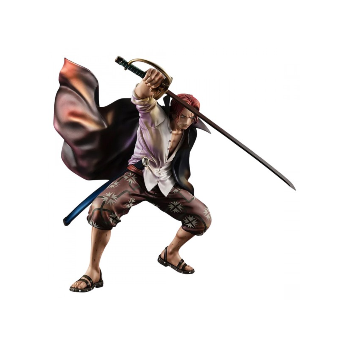 One Piece Portrait.Of.Pirates Figurine Red Hair "Shanks" (Playback Memories)-MegaHouse-Ace Cards & Collectibles