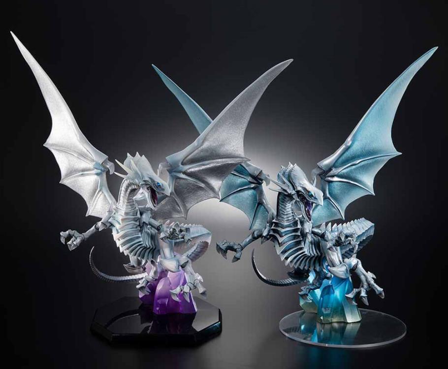Yu-Gi-Oh! Duel Monsters Art Works Monsters Figurine Blue Eyes White Dragon Holographic Edition-MegaHouse-Ace Cards & Collectibles