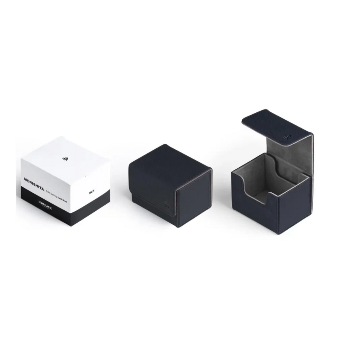 Morishita Premium Side-loading Trading Card Deck Box-Black-Morishita-Ace Cards & Collectibles