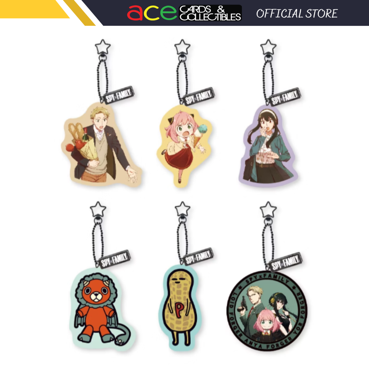 Spy x Family Cushion Keychain-Muse-Ace Cards & Collectibles