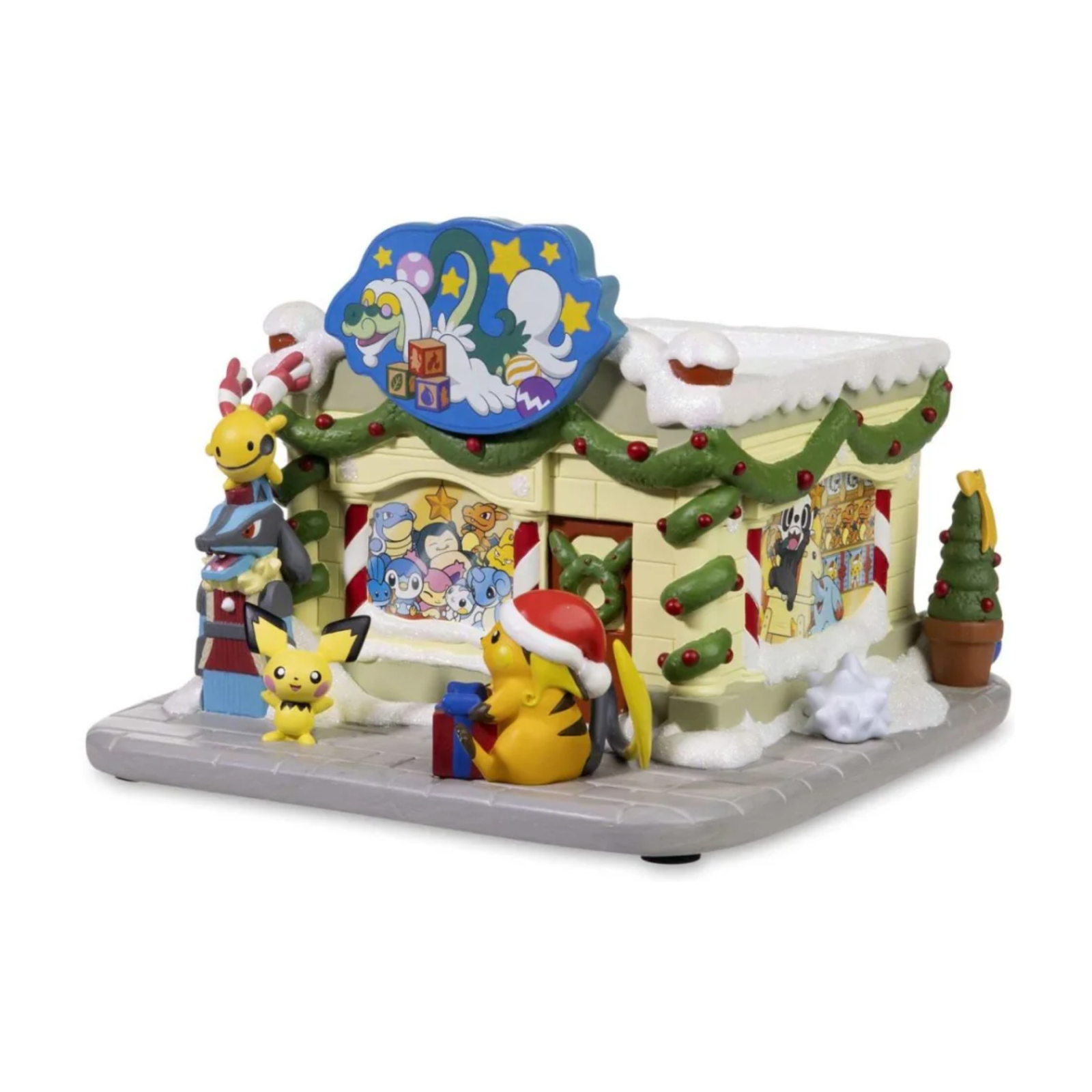 Drampa Toy Shop Holiday Pokémon Village Figure-Pokemon Centre-Ace Cards & Collectibles
