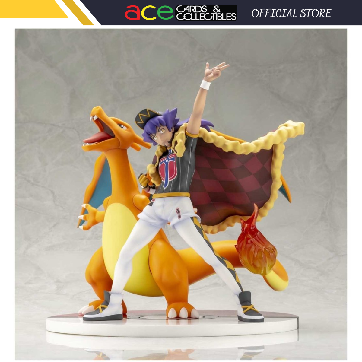 Pokémon Kotobukiya Figure "Leon & Charizard"-Pokemon Centre-Ace Cards & Collectibles