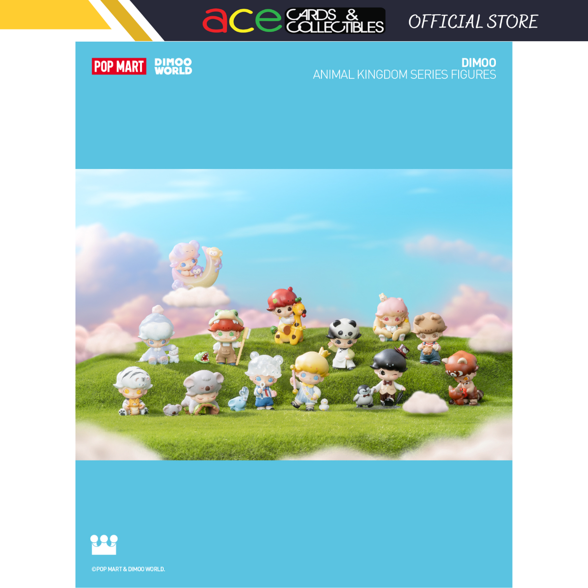 POP MART Dimoo Animal Kingdom Series-Display Box (12pcs)-Pop Mart-Ace Cards & Collectibles