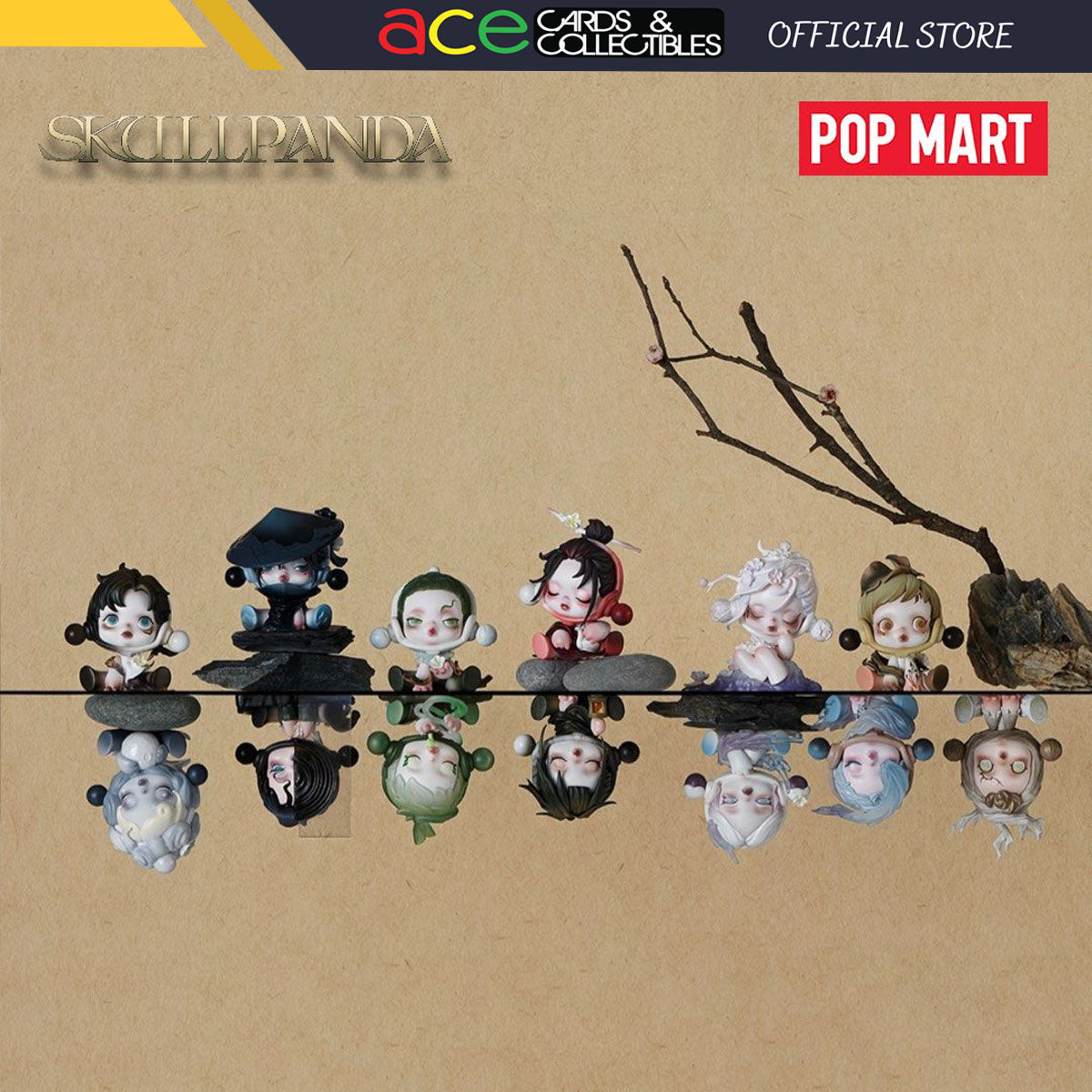 POP MART Skullpanda The Ink Plum Blossom Series-Single Box (Random)-Pop Mart-Ace Cards & Collectibles