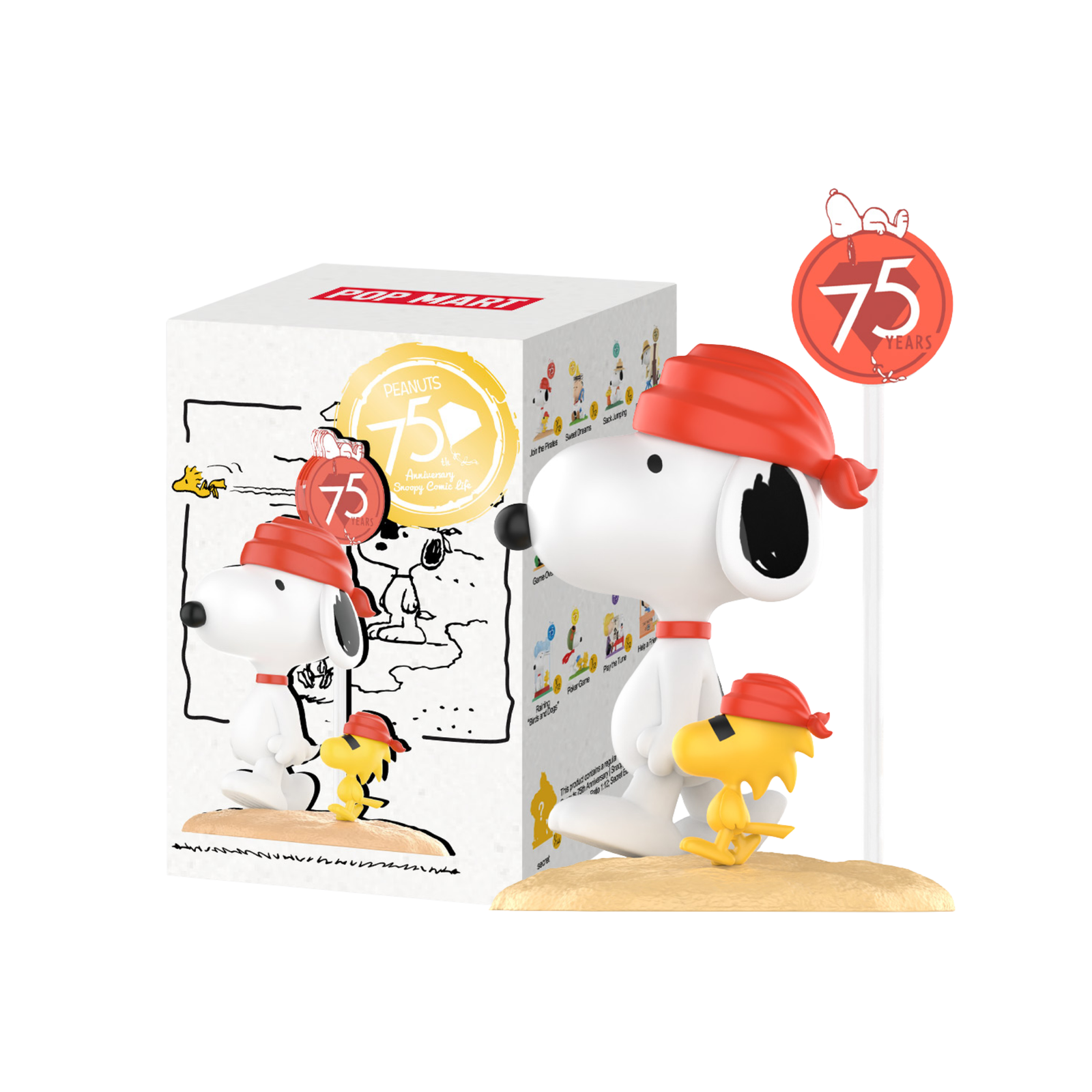 POPMART x Peanuts 75th Anniversary Snoopy Comic Life Series Figures-Single Box (Random)-Pop Mart-Ace Cards & Collectibles