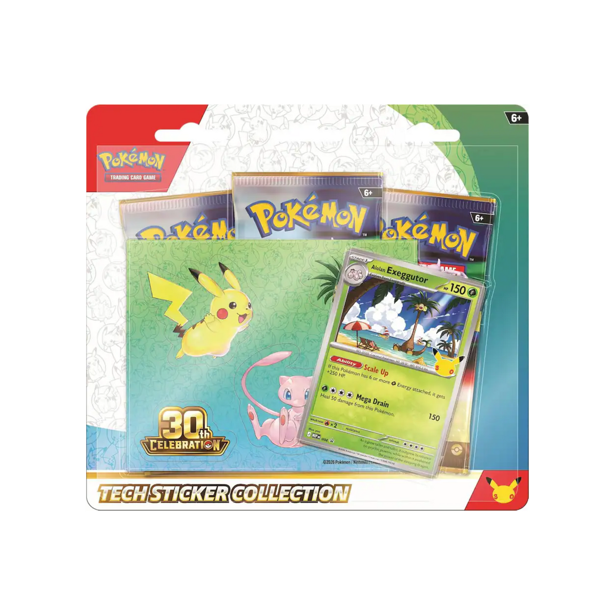 Pokemon TCG: 30th Celebration Tech Sticker Collection-Exeggutor-The Pokémon Company International-Ace Cards & Collectibles
