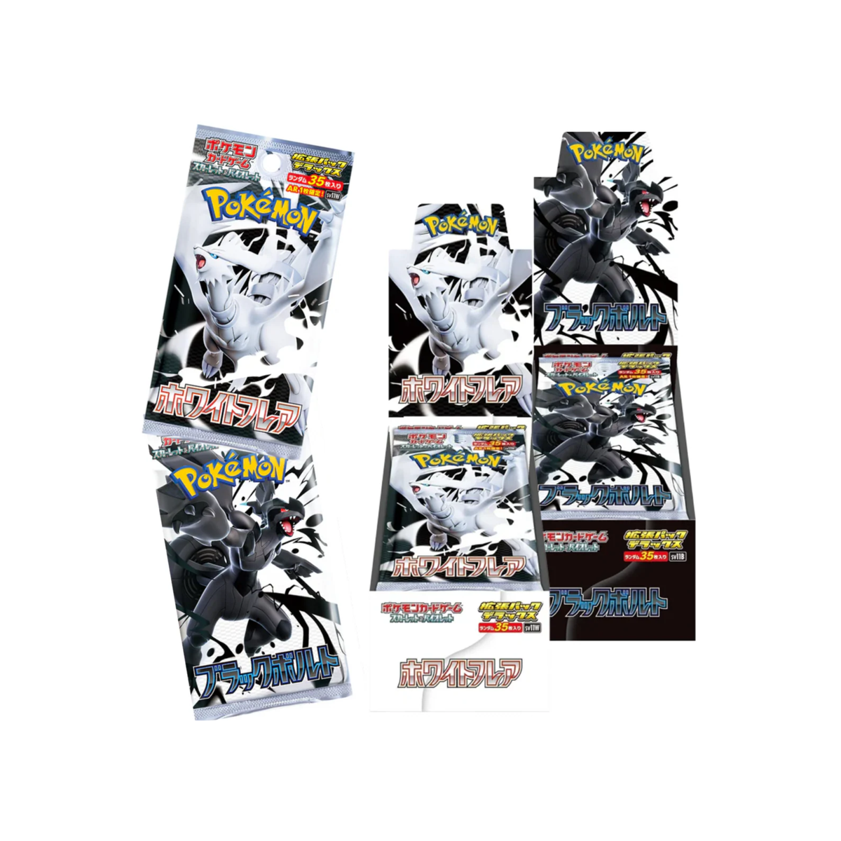Pokemon TCG: Black Bolt & White Flare Deluxe Booster (Japanese)-SV11B Box (4 Packs)-The Pokémon Company International-Ace Cards & Collectibles