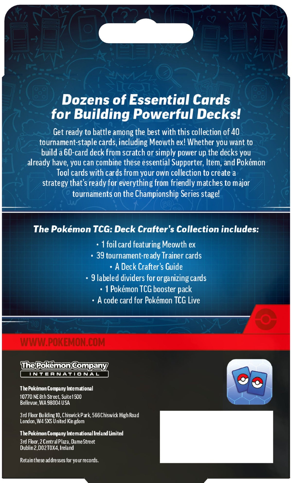 Pokemon TCG: Deck Crafter's Collection-The Pokémon Company International-Ace Cards & Collectibles