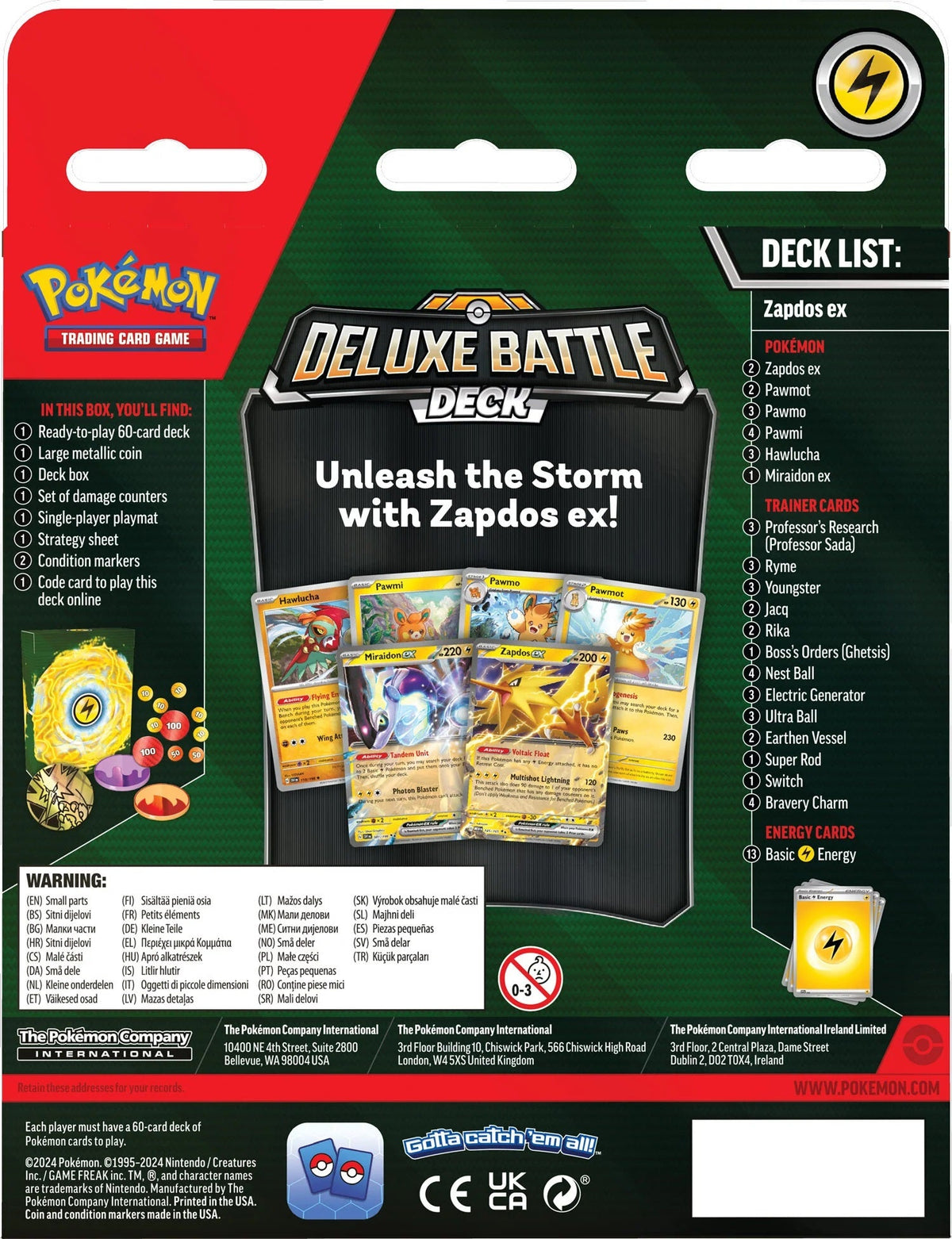 Pokémon TCG: Deluxe Battle Deck Ninetales/Zapdos EX-Ninetales EX-The Pokémon Company International-Ace Cards & Collectibles