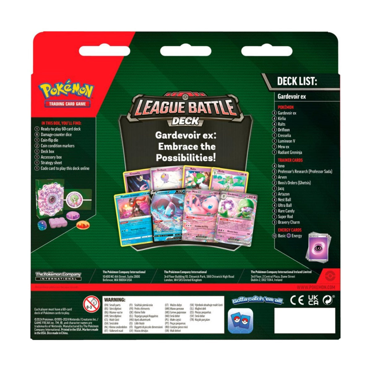Pokemon TCG: Gardevoir EX League Battle Deck-The Pokémon Company International-Ace Cards &amp; Collectibles
