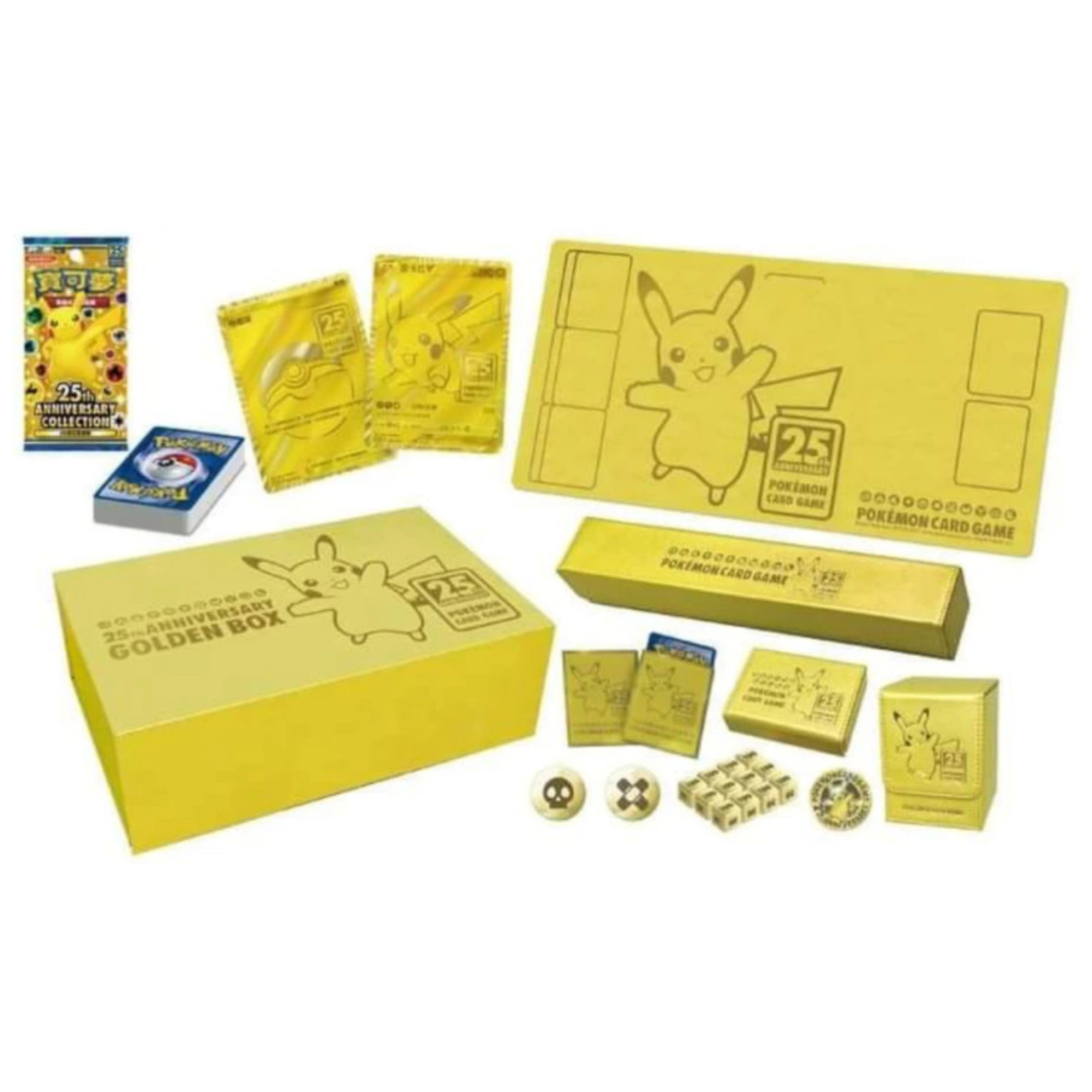 Pokemon TCG 剑 & 盾 寶可夢集換式卡牌游戲 25周年黄金纪念箱 (Traditional Chinese)-The Pokémon Company International-Ace Cards & Collectibles