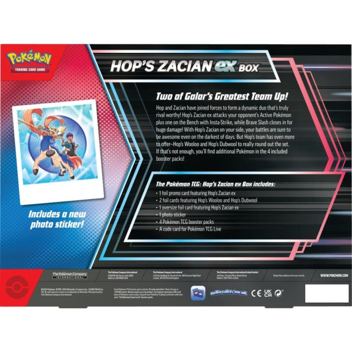 Pokemon TCG: March 2025 Hop’s Zacian EX Box-The Pokémon Company International-Ace Cards & Collectibles