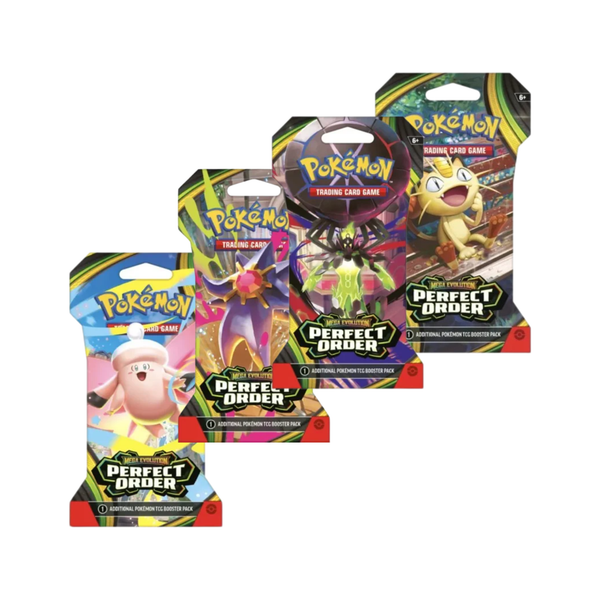 pokemon trading card game: mega evolution sleeved booster pack Pokemon TCG: Mega Evolution Perfect Order ME03 Sleeved Booster