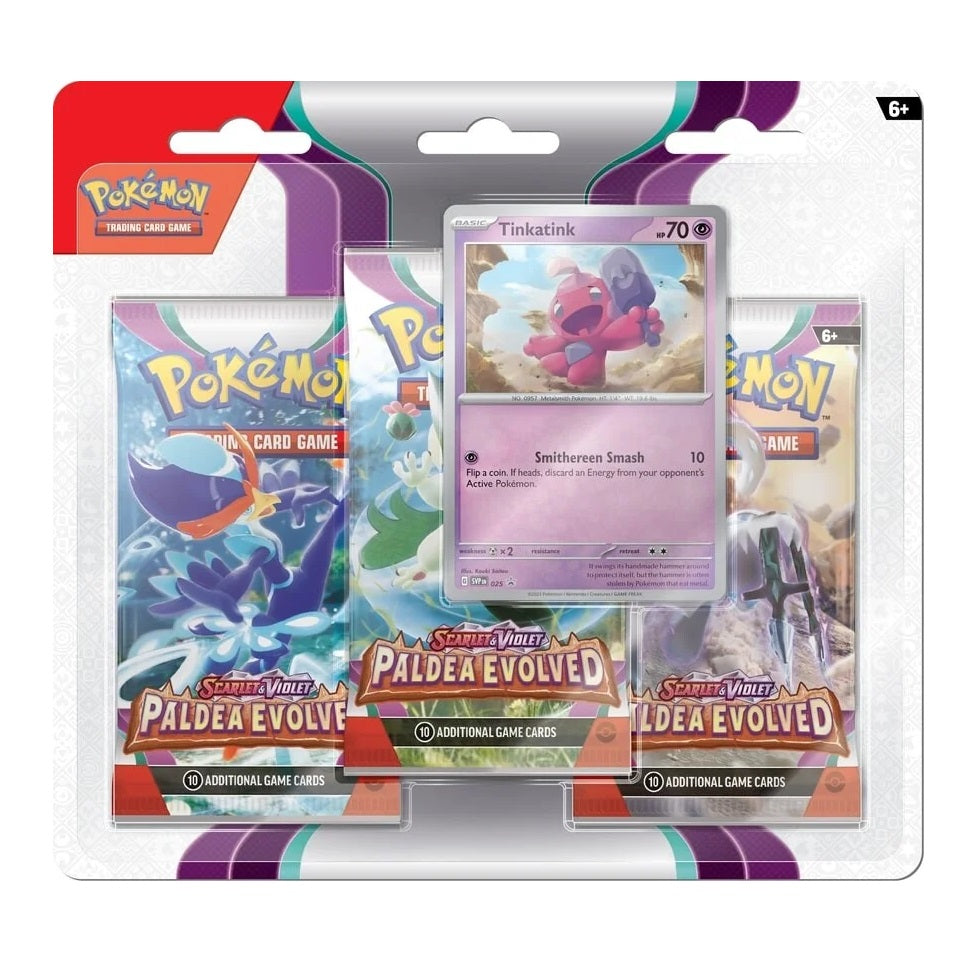 Pokemon TCG: Paldea Evolve SV02 3 Packs Blister [Tinkatink / Varoom]-Both Design (Tinkatink & Varoom)-The Pokémon Company International-Ace Cards & Collectibles