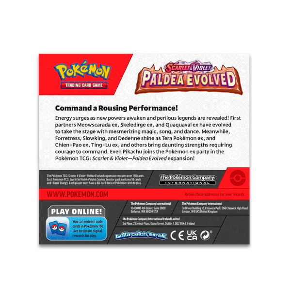 Pokémon TCG: Paldea Evolved SV2 Booster