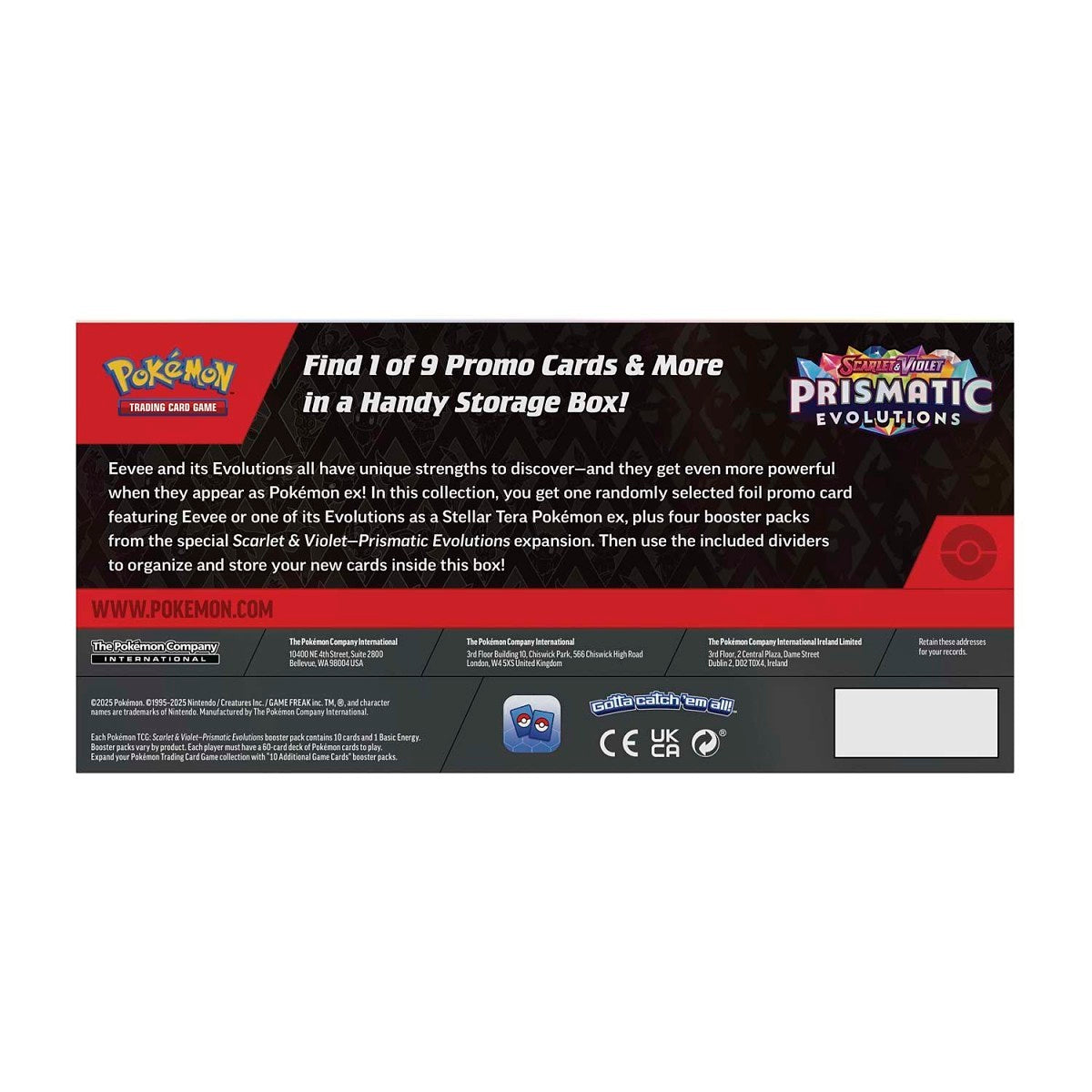 Pokemon TCG: SV8.5 Prismatic Evolution Surprise Storage Box Collection-The Pokémon Company International-Ace Cards & Collectibles