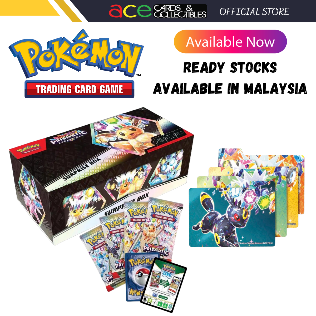 Pokemon TCG: SV8.5 Prismatic Evolution Surprise Storage Box Collection-The Pokémon Company International-Ace Cards & Collectibles