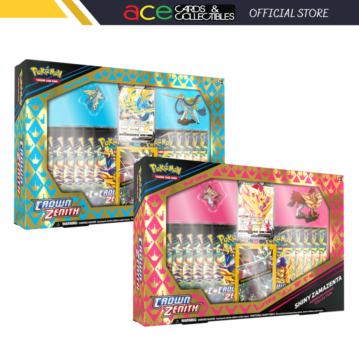 Pokemon TCG: SWSH12.5 Crown Zenith Premium Figure Collection-Both Design-The Pokémon Company International-Ace Cards & Collectibles