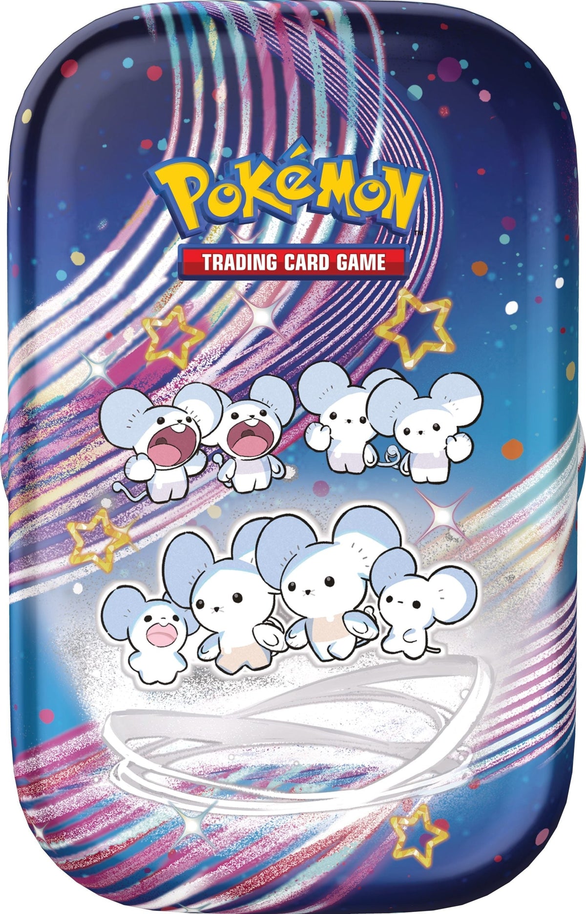 Pokemon TCG: Scarlet &amp; Violet SV4.5 Paldean Fates Mini Tins-Maushold-The Pokémon Company International-Ace Cards &amp; Collectibles