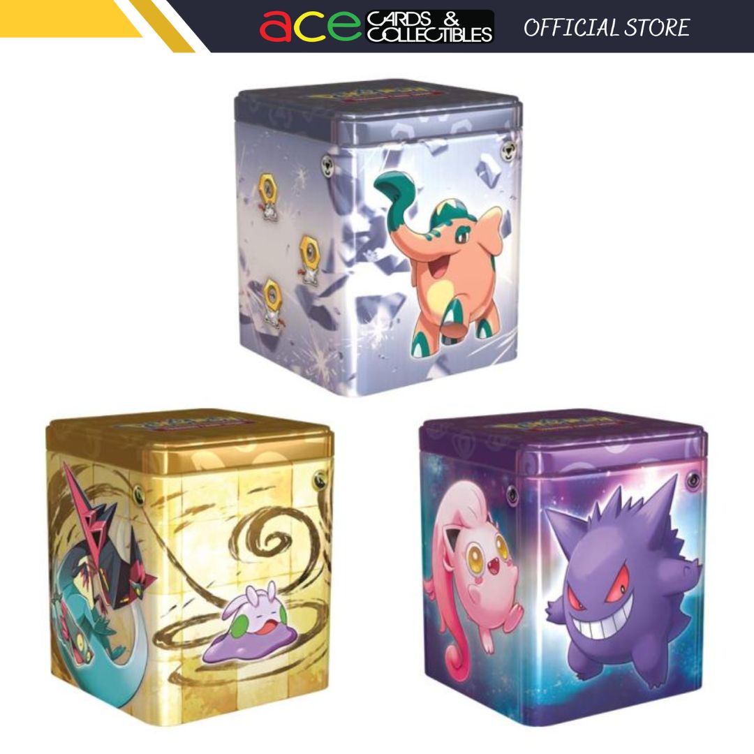 Pokemon TCG: Stacking Tin ( Psychic / Metal / Dragon )-Set-Of-3-The Pokémon Company International-Ace Cards &amp; Collectibles