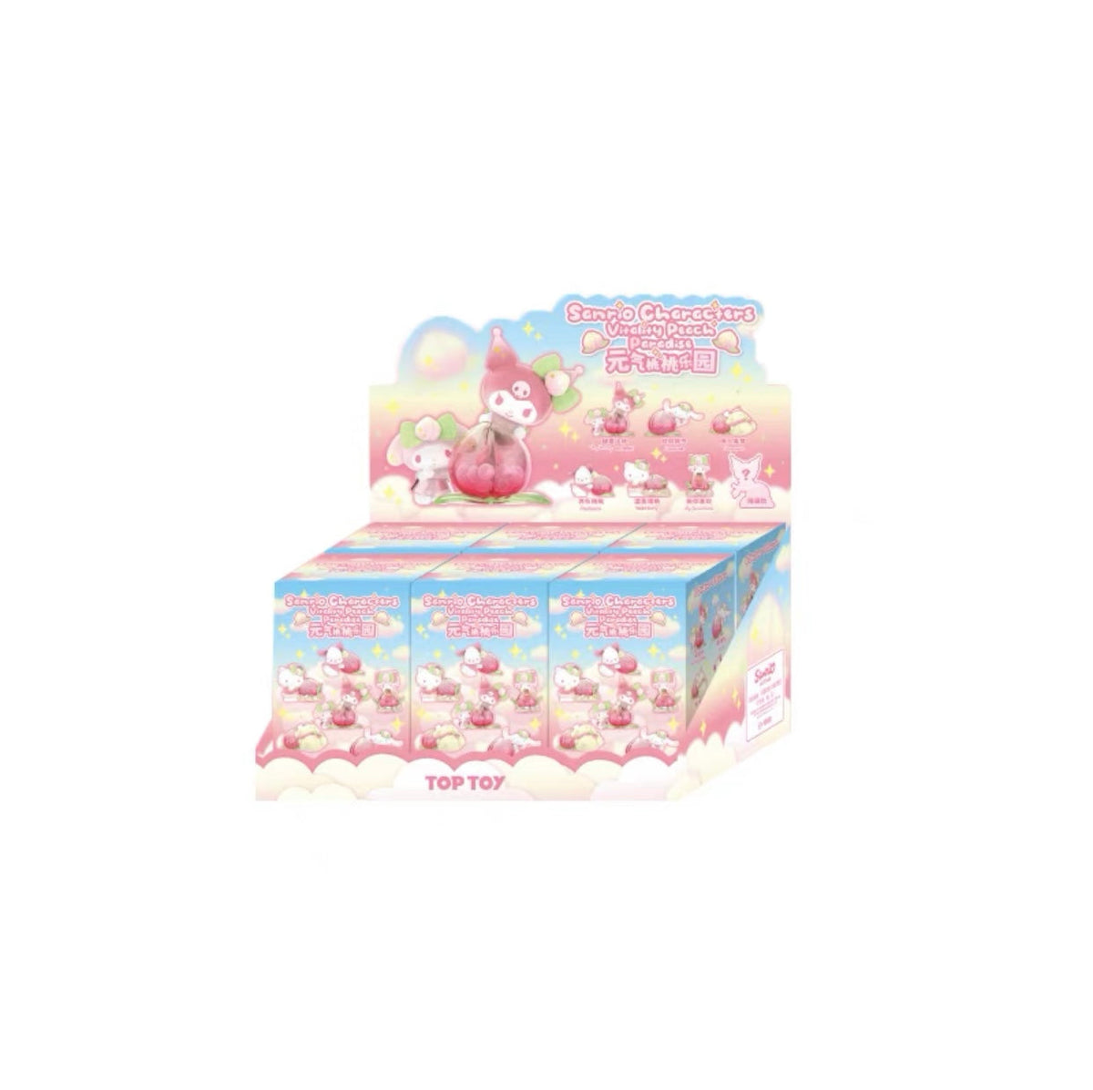 Top Toy Sanrio Characters Vitality Peach Series-Display Box (6pcs)-TopToy-Ace Cards &amp; Collectibles