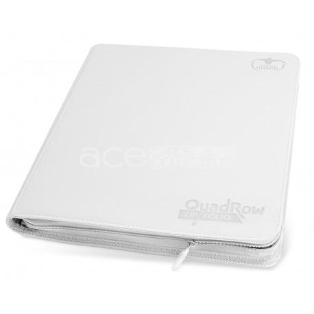 Ultimate Guard Card Album QuadRow Zipfolio™ 480 XenoSkin™ 24-Pocket-White-Ultimate Guard-Ace Cards &amp; Collectibles