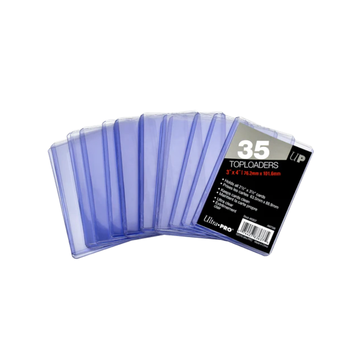 Ultra Pro 3" x 4" Clear Regular 35pt Toploader-Bulk (100pcs)-Ultra PRO-Ace Cards & Collectibles