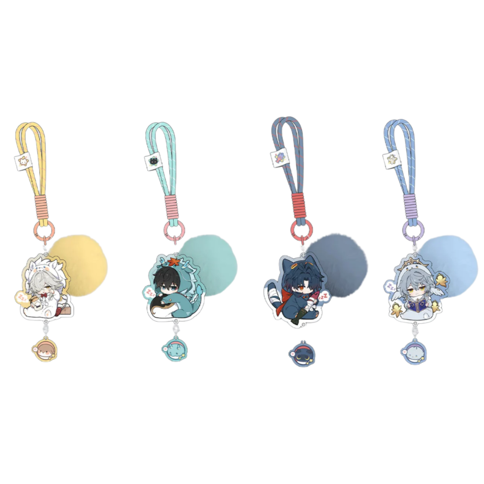 Honkai: Star Rail Boys Dorm Series Chibi Version Acrylic Keychain-Jingyuan-miHoYo-Ace Cards & Collectibles