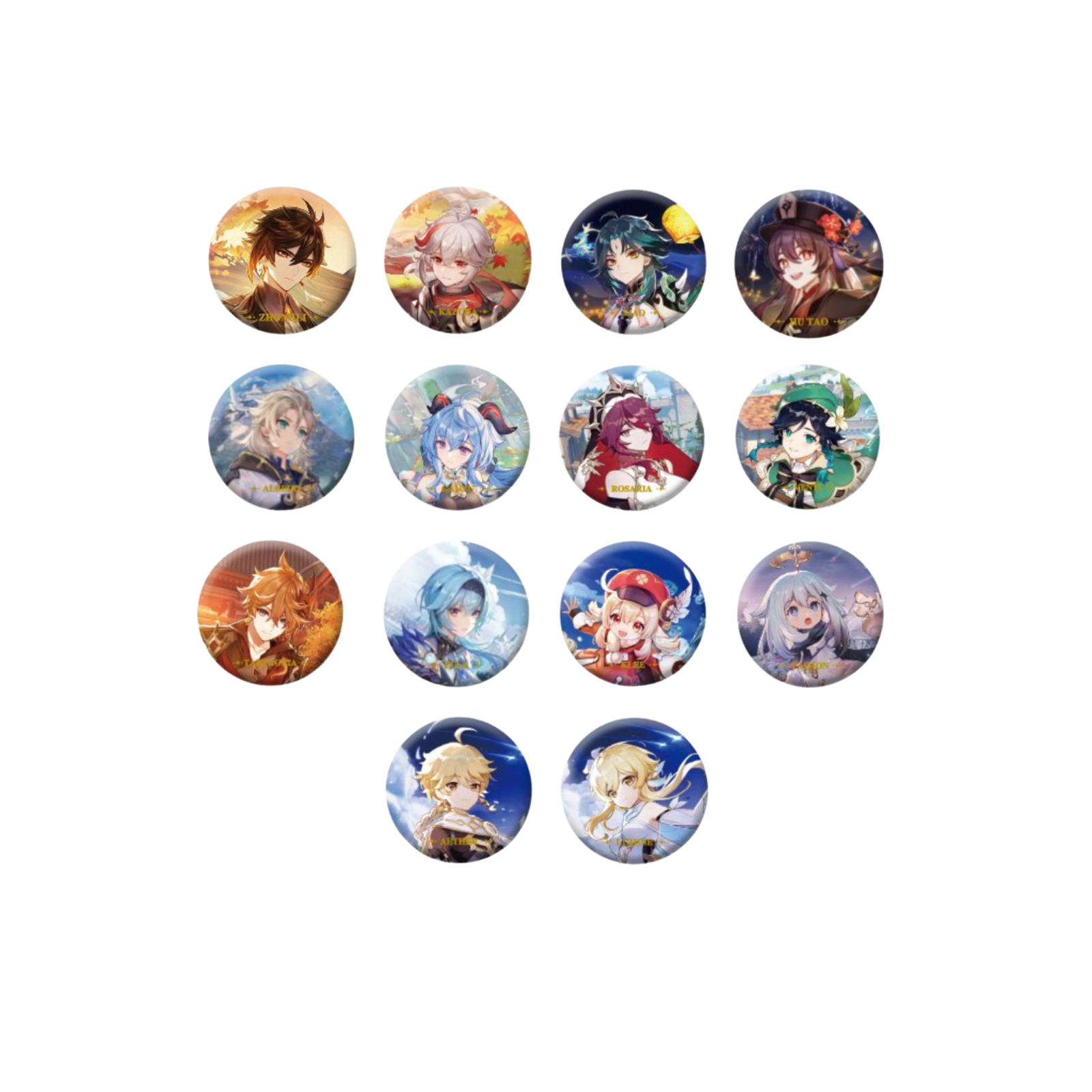 miHoYo Genshin Impact Character Theme Metal Badge Vol.1-Zhongli-miHoYo-Ace Cards & Collectibles