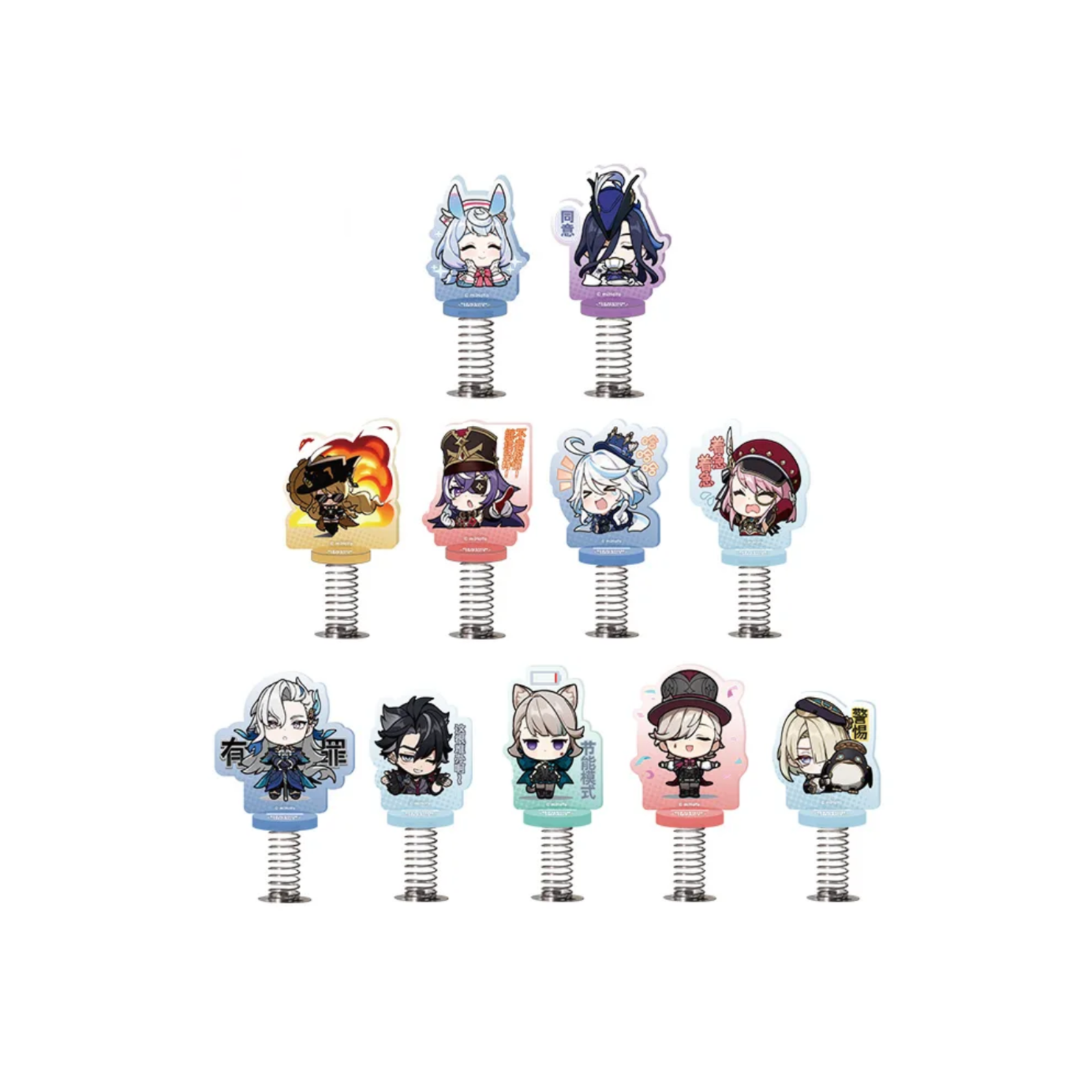 miHoYo Genshin Impact Chibi Fontaine Character Expression Shaking Acrylic Stand-Sigewinne-miHoYo-Ace Cards & Collectibles