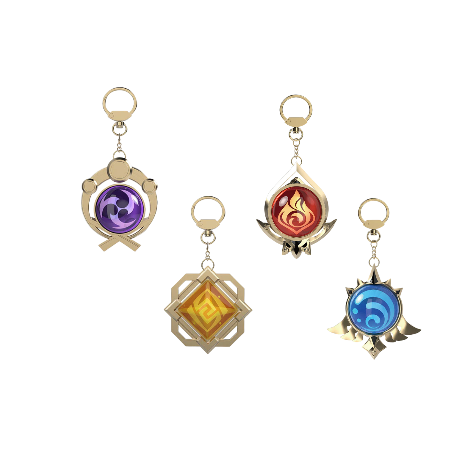 miHoYo Genshin Impact FES2023 Vision Keychain-Mondstadt Pyro-miHoYo-Ace Cards & Collectibles