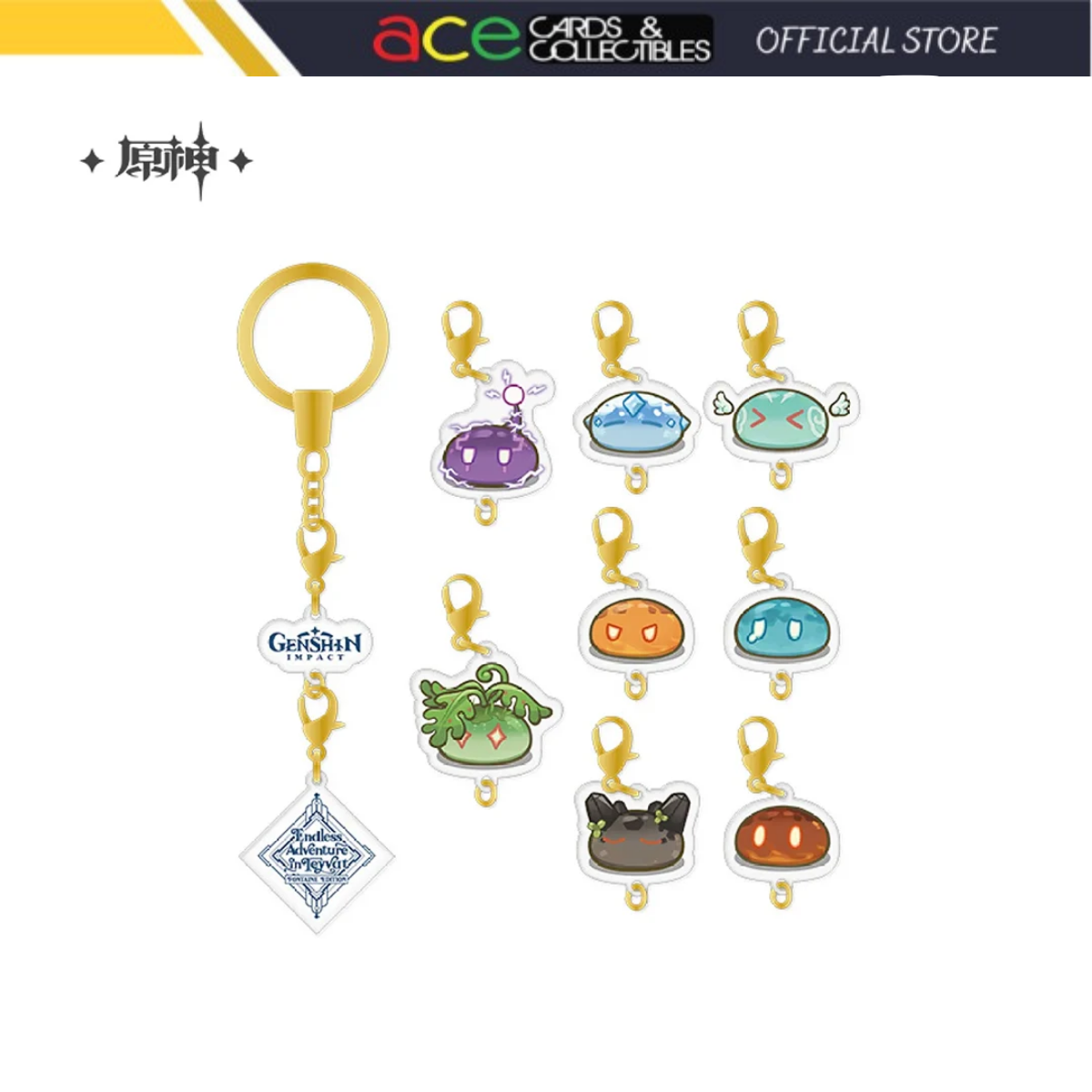 miHoYo Genshin Impact Game Art Exhibition 2023: Slime Acrylic Ornament String-miHoYo-Ace Cards & Collectibles