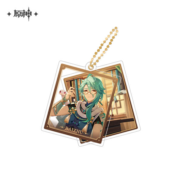 miHoYo Genshin Impact Slide Acrylic Keychain Series-Baizhu-miHoYo-Ace Cards & Collectibles