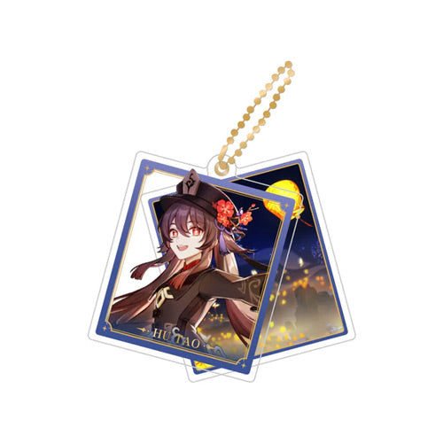 miHoYo Genshin Impact Slide Acrylic Keychain Series-Hutao-miHoYo-Ace Cards & Collectibles